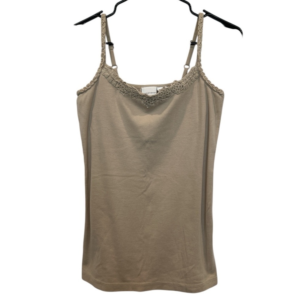 Newport News Gray Sleeveless Fitted Camisole